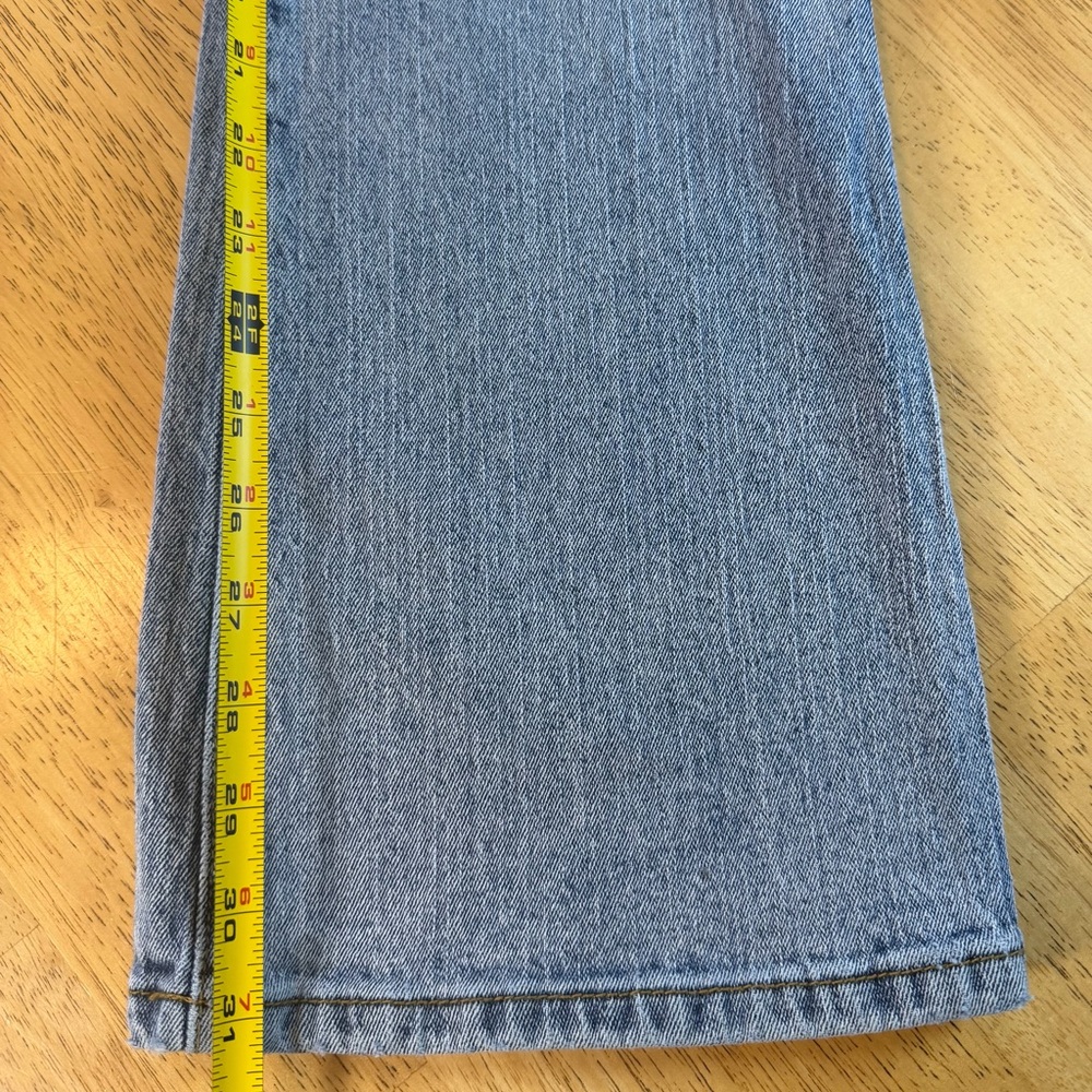 J. GALT Shanghai Denim Jeans Women S (26x32) Blue Flare Low Rise Medium Wash - Picture 7 of 8